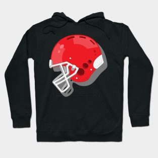 Red Football Helmet Hoodie